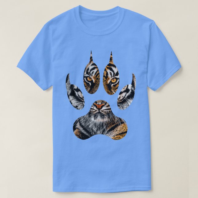 Camiseta Tiger Paw Safari Zoo Zookeeper Animal Zookeeper Bi (Diseño del anverso)