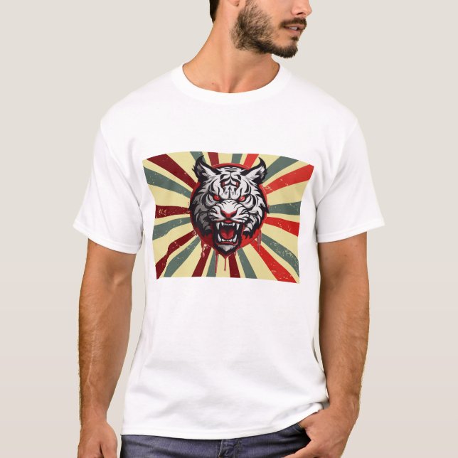 Camiseta tiger retro vintage customized (Anverso)
