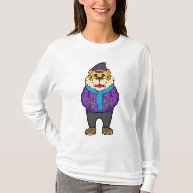 Camiseta Tiger Scarf Beanie (Anverso)