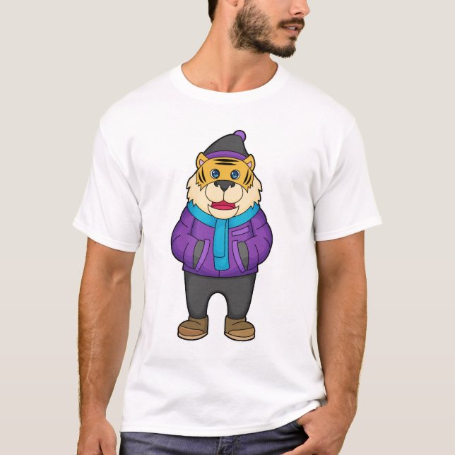 Camiseta Tiger Scarf Beanie (Anverso)