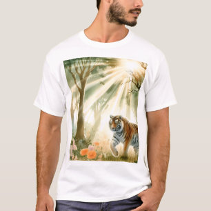 Camiseta Tiger se para con una mirada valiente