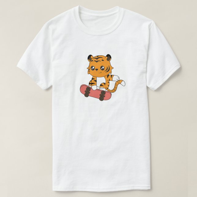 Camiseta Tiger Skating (Diseño del anverso)