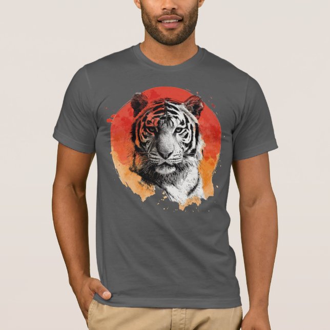 Camiseta Tiger symbol of courage.  (Anverso)