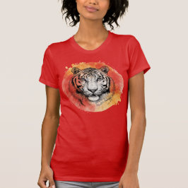 Camiseta Tiger symbol of courage.  T-Shirt