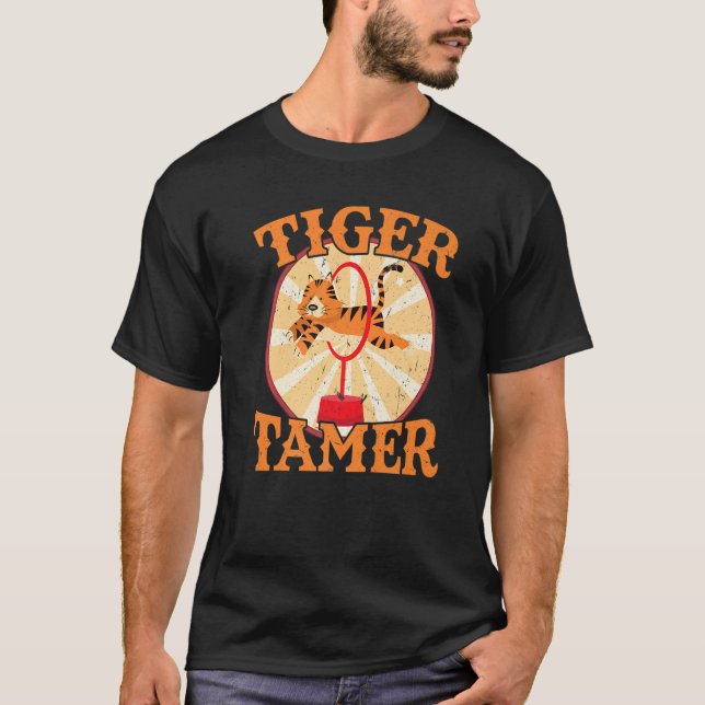 Camiseta Tiger Tamer Circus Fiesta Ringmaster (Anverso)