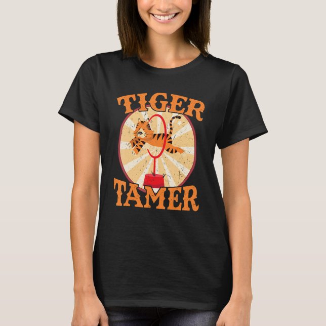 Camiseta Tiger Tamer Circus Fiesta Ringmaster (Anverso)