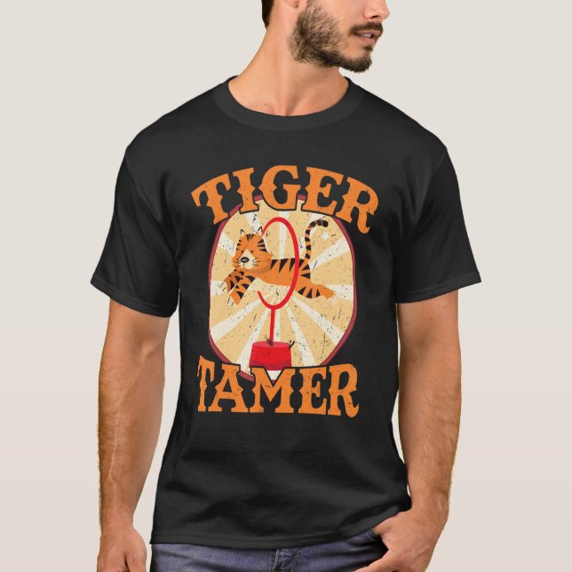 Camiseta Tiger Tamer Circus Fiesta Ringmaster (Anverso)