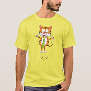 Camiseta Tiger Tie Cute Funny