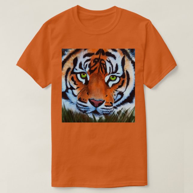 Camiseta Tiger tiger burning bright big cat animal painting (Diseño del anverso)