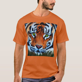 Camiseta Tiger tiger burning bright big cat animal painting
