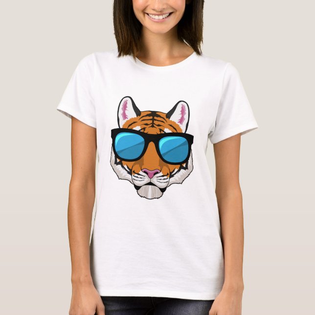 Camiseta Tiger with Sunglasses (Anverso)