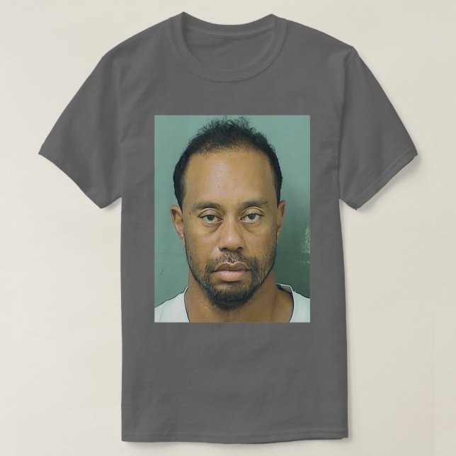 CAMISETA TIGER WOODS MUGSHOT (Diseño del anverso)