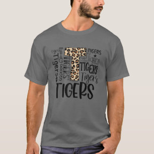 Camiseta Tigers School Sports Fan Team Spirit Mascot Cute L