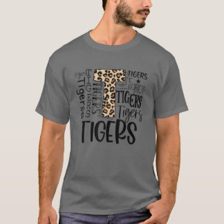 Camiseta Tigers School Sports Fan Team Spirit Mascot Cute L
