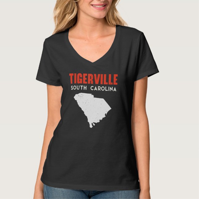 Camiseta Tigerville South Carolina USA State America Travel (Anverso)