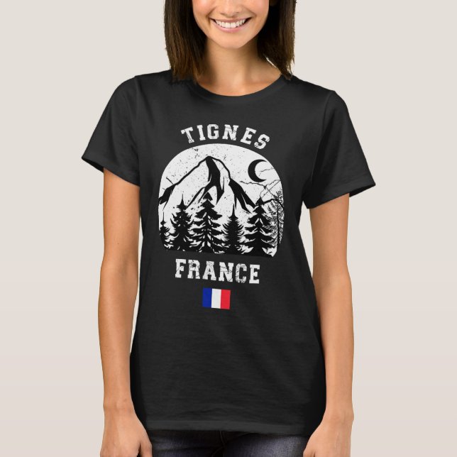 Camiseta Tignes France Alps Estación de esquí alpino Esquí  (Anverso)