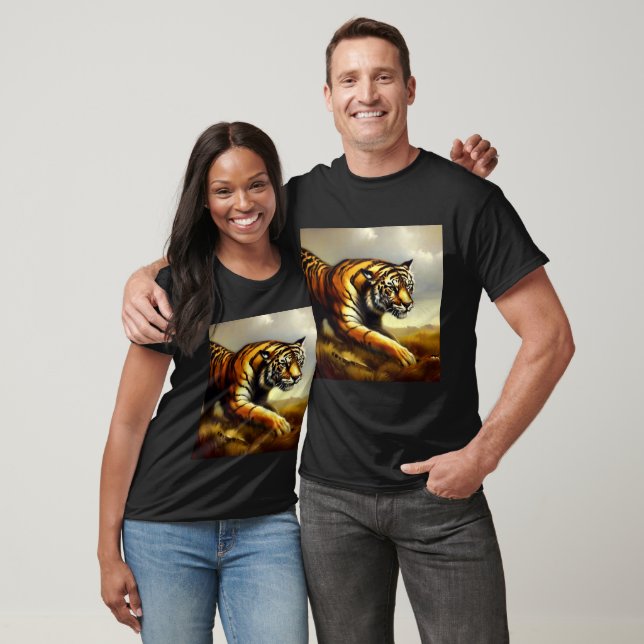 Camiseta Tigre (7) Gato salvaje (Unisexo)