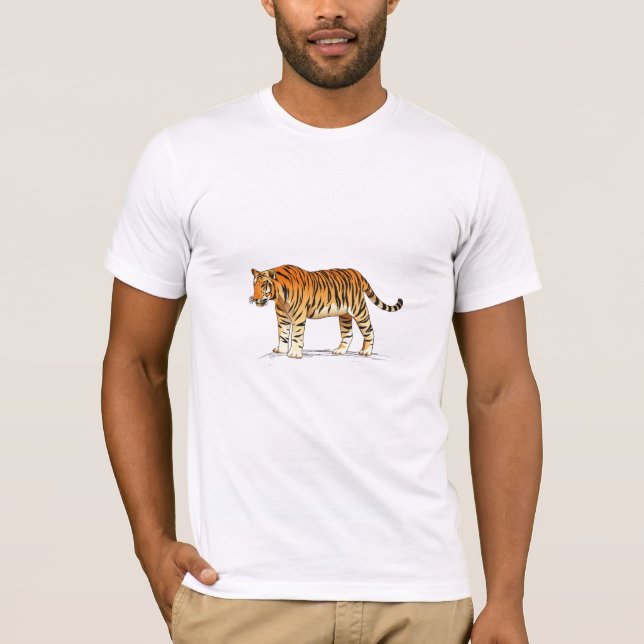 Camiseta Tigre adulto (Anverso)