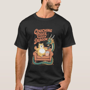 Camiseta Tigre Agazapado Dragón Oculto Gato Divertido Palom