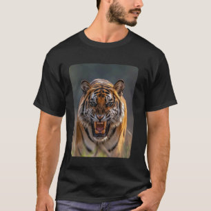 Camiseta Tigre Agresivo Rugiendo