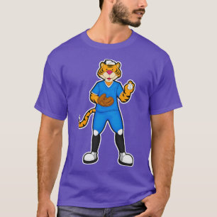 Camiseta Tigre al béisbol con gorra de guante de béisbol