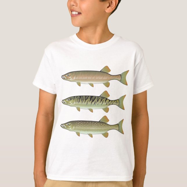 Camiseta Tigre almizclado almizclado y vector del lucio (Anverso)