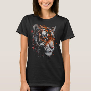 Camiseta Tigre animal en el zoológico de arte de Tigre Robo