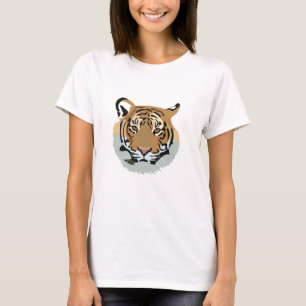 Camiseta Tigre animal salvaje de cabeza de tigre