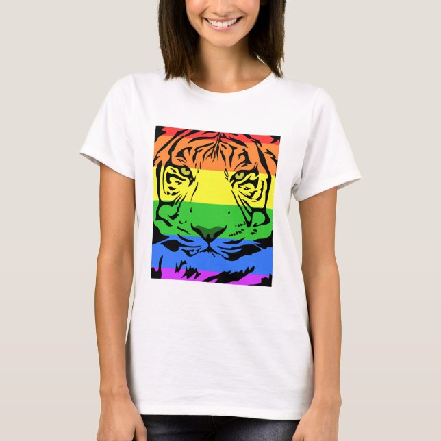 Camiseta Tigre arcoiris (Anverso)