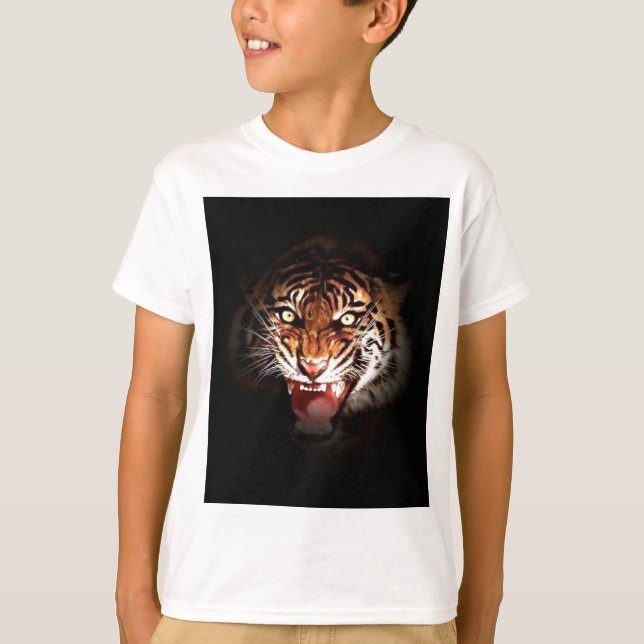 Camiseta Tigre - Arte de grandes gatos salvajes (Anverso)