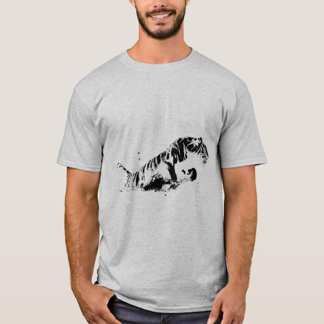 Camiseta Tigre atacando (Anverso)