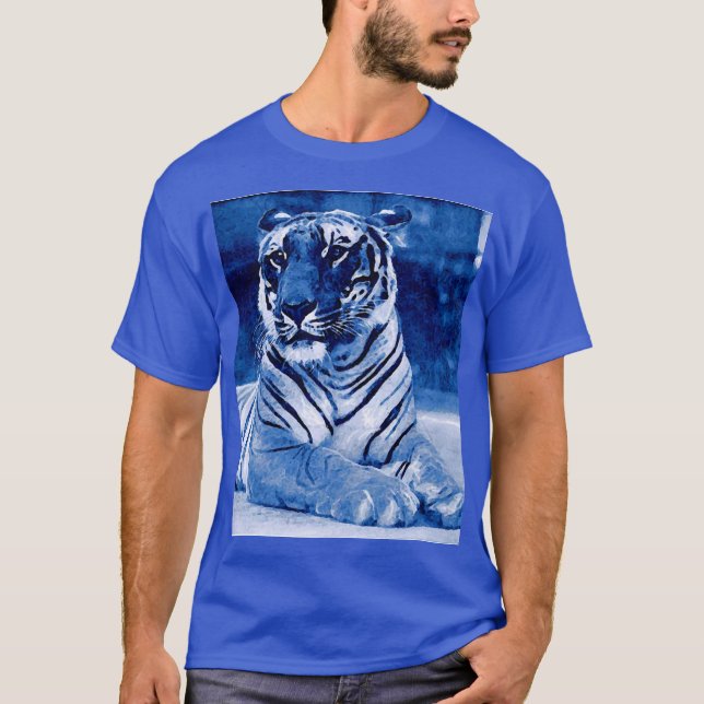 Camiseta Tigre azul (Anverso)