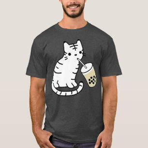 Camiseta Tigre bebiendo azúcar Boba Bubble Tea Premium