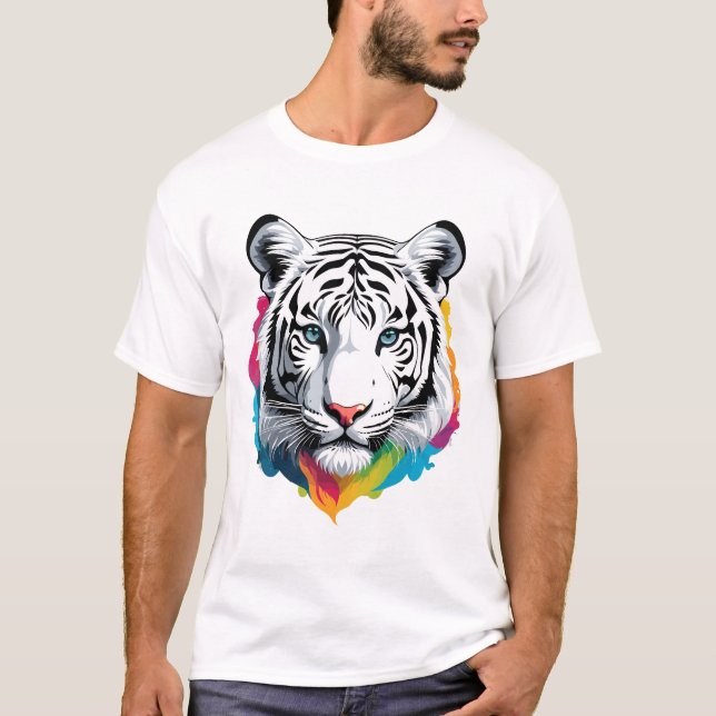 Camiseta Tigre blanco bengalí (Anverso)