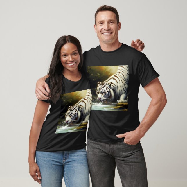 Camiseta Tigre blanco chino (20) (Unisexo)