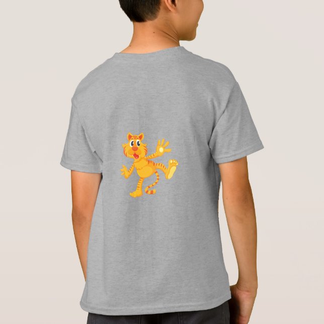 Camiseta Tigre blanco dibujado (Reverso)
