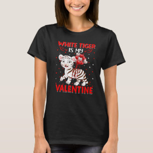 Camiseta Tigre blanco es mi amor por el corazón de San Vale