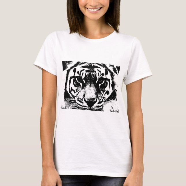 Camiseta Tigre blanco y negro (Anverso)