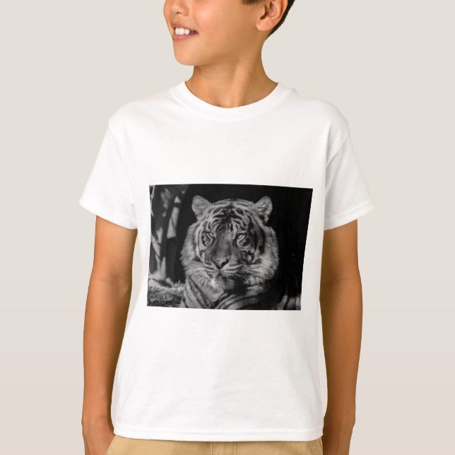 Camiseta Tigre blanco y negro (Anverso)