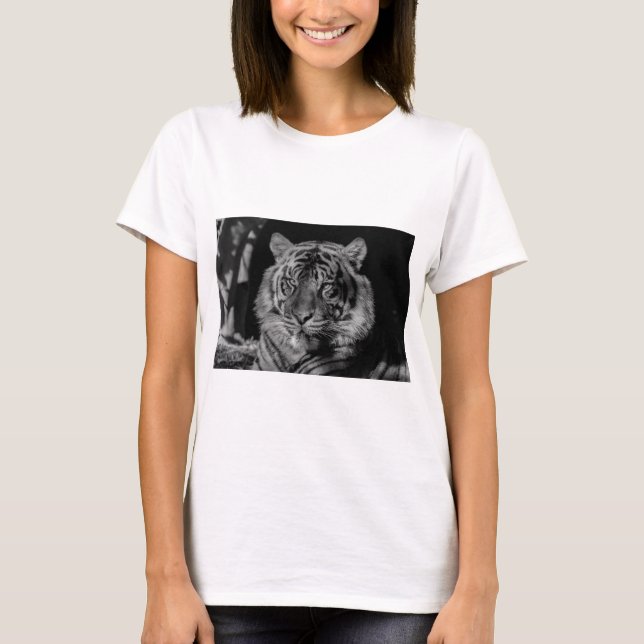 Camiseta Tigre blanco y negro (Anverso)