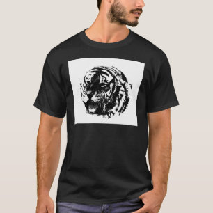 Camiseta Tigre blanco y negro