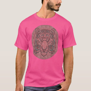 Camiseta Tigre Cabeza De Cara Gran Depredador De Gatos Impr