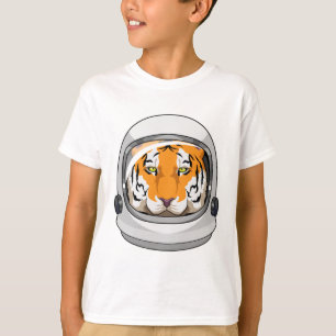 Camiseta Tigre como astronauta con casco