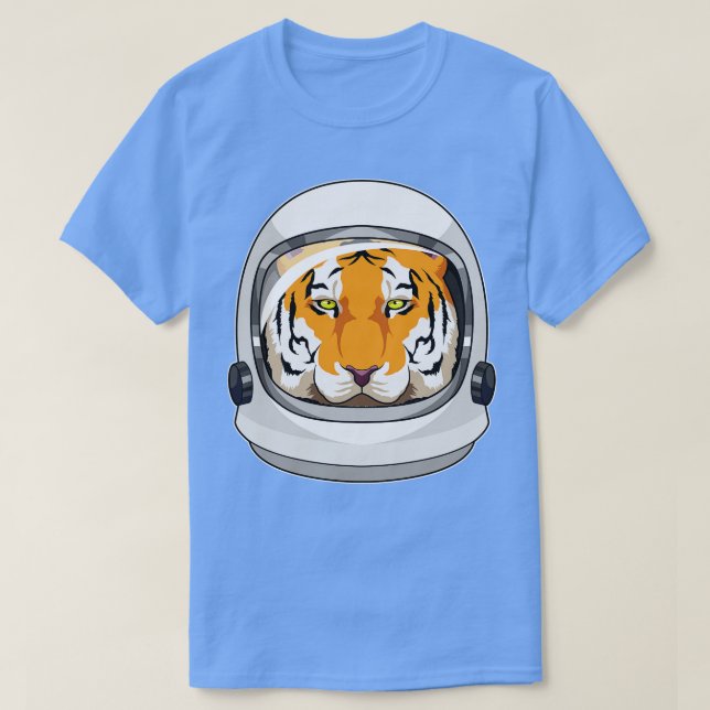 Camiseta Tigre como astronauta con casco (Diseño del anverso)