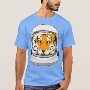 Camiseta Tigre como astronauta con casco