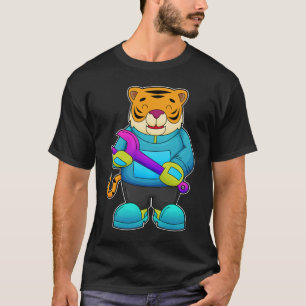 Camiseta Tigre como mecánico con llave