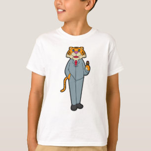 Camiseta Tigre como novio con anillo de boda