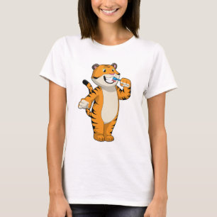 Camiseta Tigre con cepillo de dientes