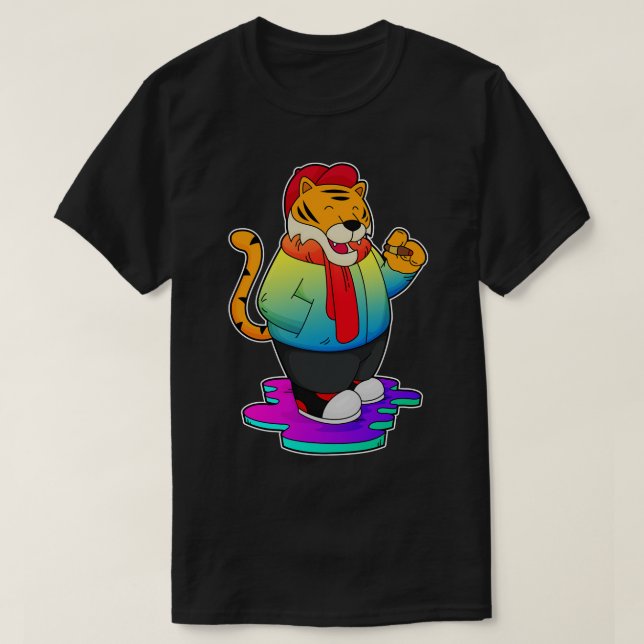 Camiseta Tigre con cigarro (Diseño del anverso)