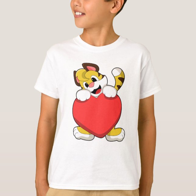 Camiseta Tigre con corazón (Anverso)